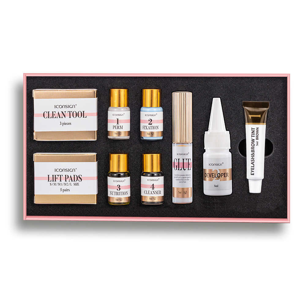 ICONSIGN Lash Lift Eyelash Eyebrow Dye Tint Kit Lashes Perm Set Brow Lamination Makeup Tools ICONSIGN Lash Lift Eyelash Eyebrow Dye Tint Kit Lashes Perm Set Brow Lamination Makeup Tools